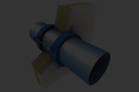 Yangın Durdurucu Tekli Boru Kelepçesi